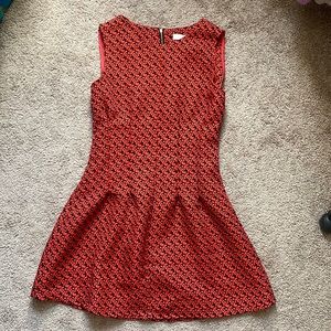 Sans Souci size M dress, tomato red. Sleeveless, back zipper.